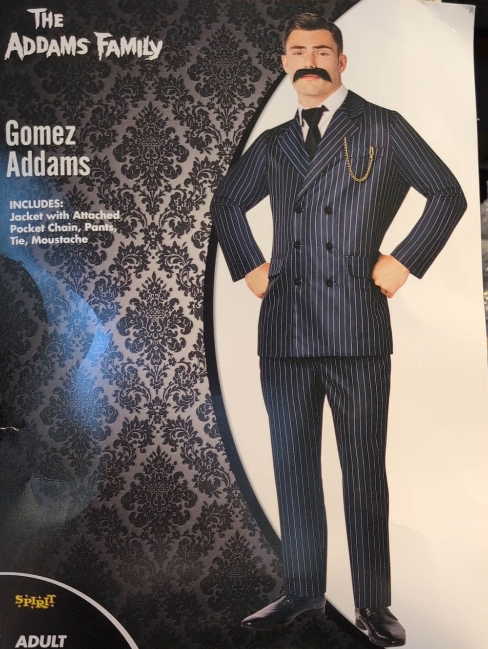 The Adams Family Gomez Addams Pinstripe Double-Breasted Suit Jacket & Pants -